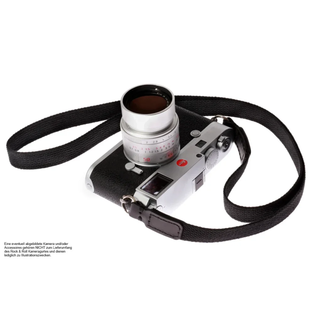 Kameragurte | Baumwolle, Leder, Schwarz | Rock n Roll Camera Straps And Bags | Kameragurt Aus Leder Und Baumwolle In Schwarz Von Rock n Roll