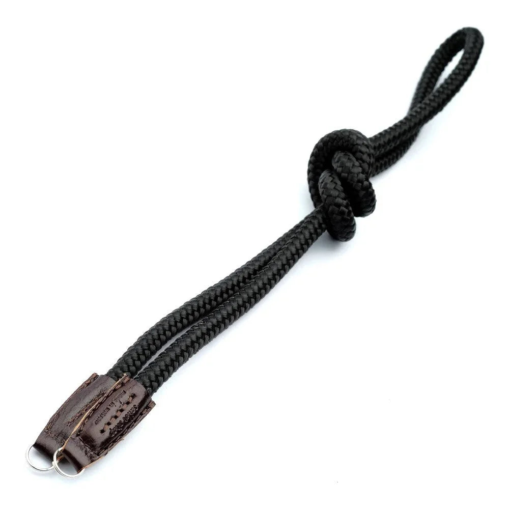 Kameragurte | Leder, Schwarz, Seil | Sailor Strap | Kameragurt Aus Leder Und Seil In Braun Schwarz | Sailor Strap | Handmade |gr.l