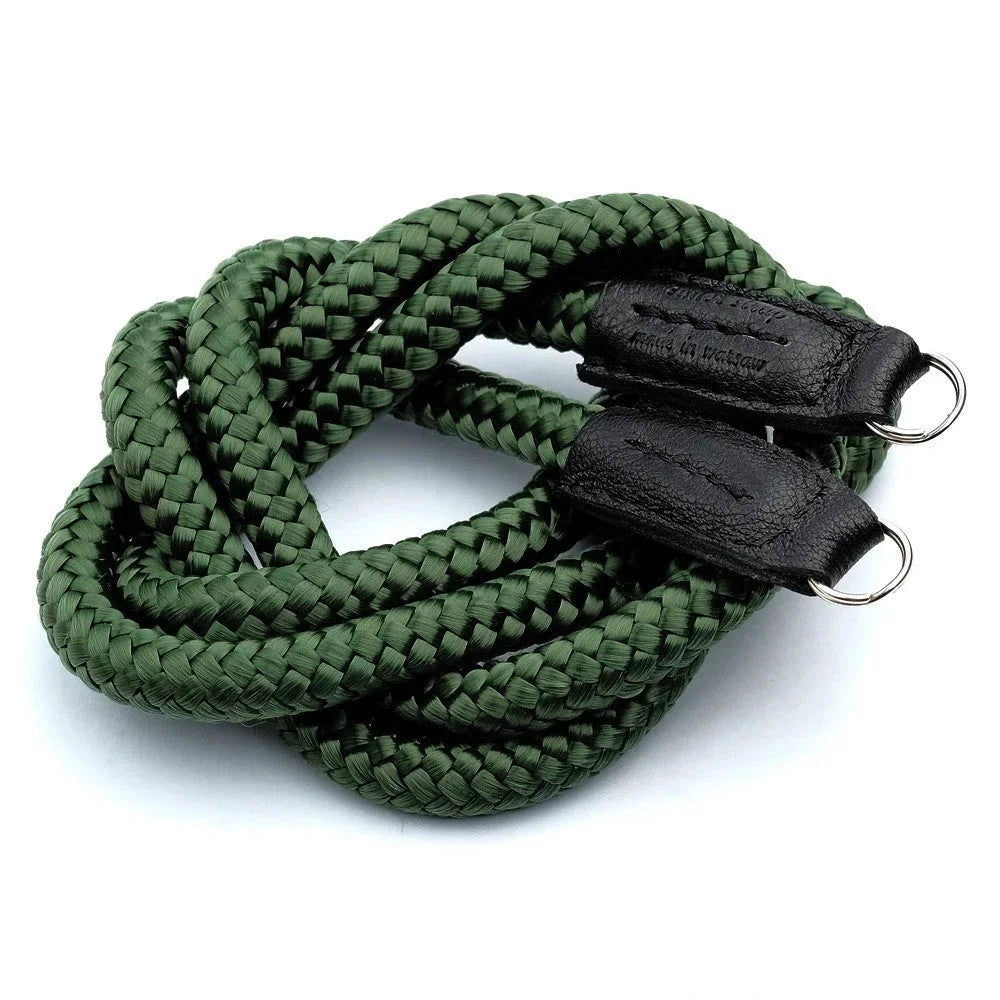 Kameragurte | Khaki / Grün, Leder, Seil | Sailor Strap | Kameragurt Aus Seil Bzw. Rope Von Sailor Strap Für Zb. Leica | Combat Grün |gr.s