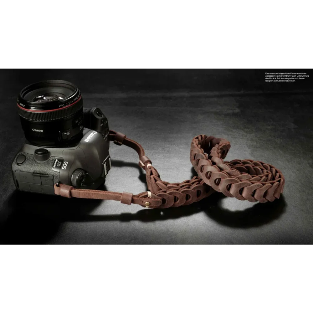Kameragurte | Dunkelbraun, Leder | Rock n Roll Camera Straps And Bags | Kameragurt Für Systemkameras | Braun | Leder | Rock n Roll Camera