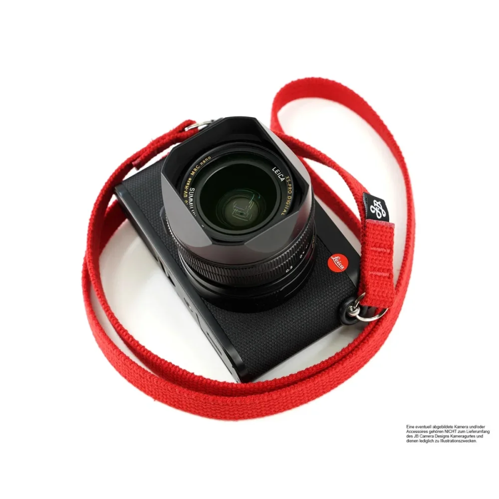 Kameragurte | Canvas / Baumwolle, Rot | J.b. Camera Designs Usa | Kameragurt In Rot Aus Baumwolle Im Outdoor Look | Jb Camera Design | Ca.