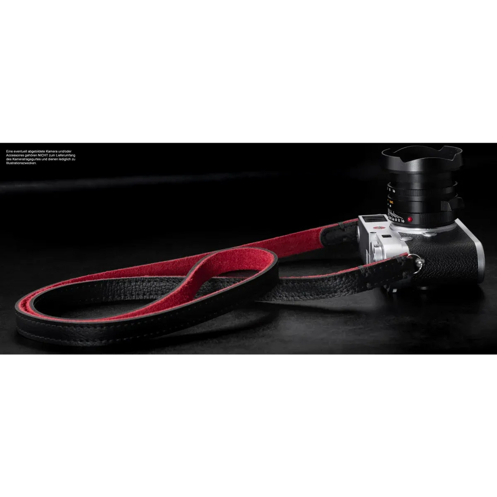 Kameragurte | Leder, Schwarz Und Rot | Rock n Roll Camera Straps And Bags | Kameragurt In Schwarz Und Rot Aus Leder Von Rock n Roll Camera