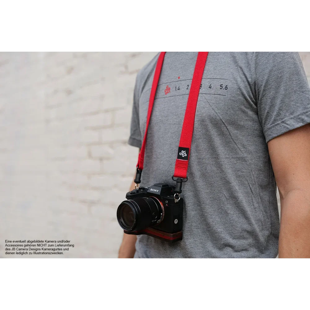 Kameragurte | Canvas / Baumwolle, Rot | J.b. Camera Designs Usa | Kameragurt Mit Jb Quick Release System In Rot Von Jb Camera Designs Usa |