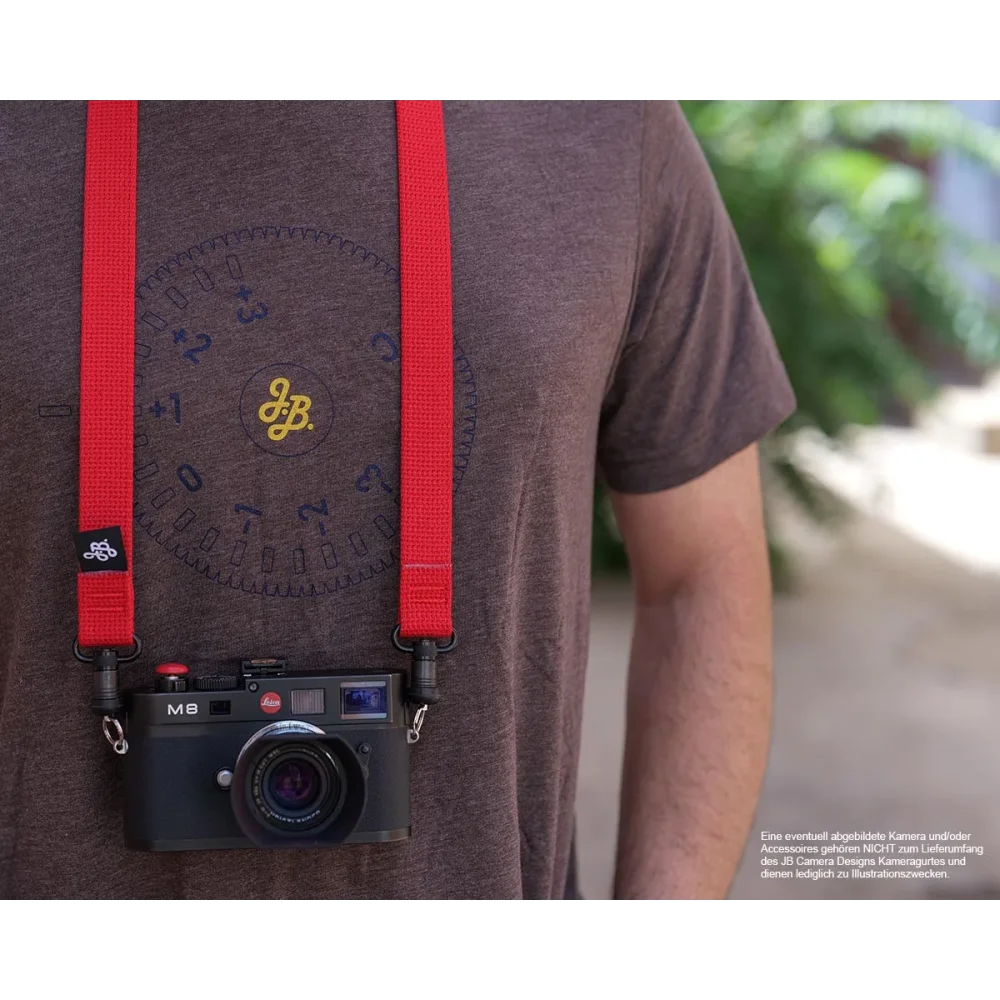 Kameragurte | Canvas / Baumwolle, Rot | J.b. Camera Designs Usa | Kameragurt Mit Jb Quick Release System In Rot Von Jb Camera Designs Usa |