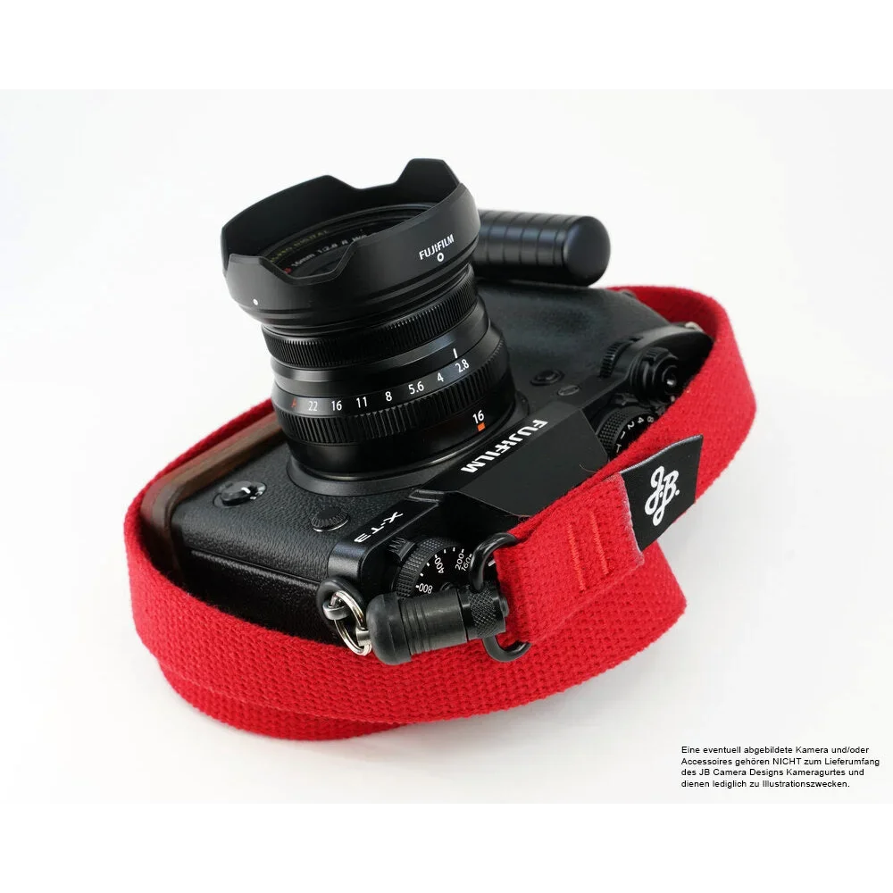 Kameragurte | Canvas / Baumwolle, Rot | J.b. Camera Designs Usa | Kameragurt Mit Jb Quick Release System In Rot Von Jb Camera Designs Usa |