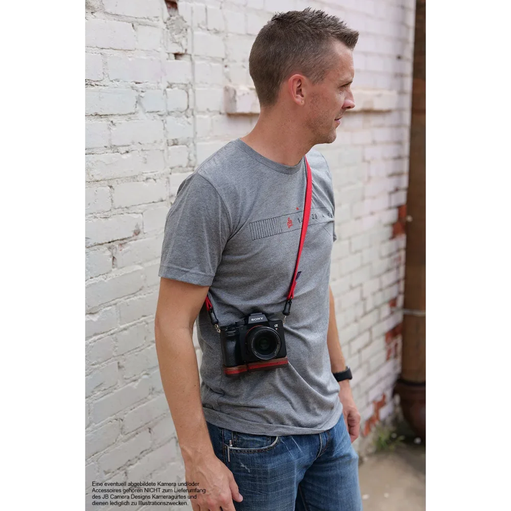 Kameragurte | Canvas / Baumwolle, Rot | J.b. Camera Designs Usa | Kameragurt Mit Jb Quick Release System In Rot Von Jb Camera Designs Usa |