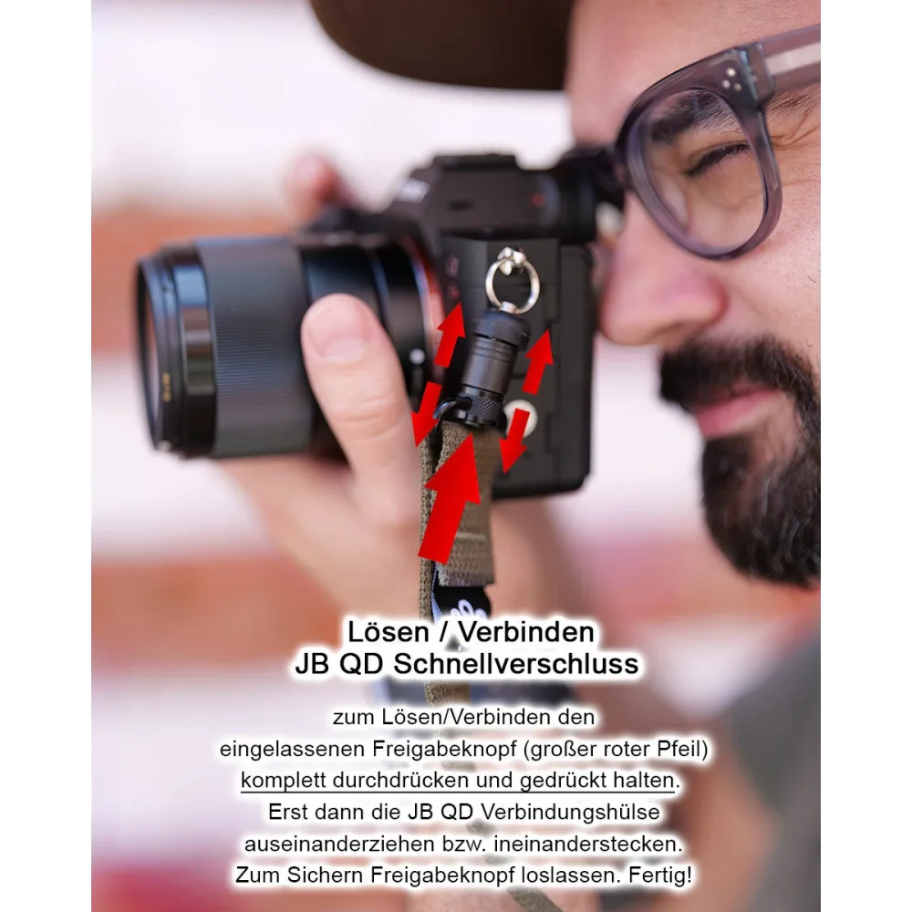 Kameragurte | Canvas / Baumwolle, Rot | J.b. Camera Designs Usa | Kameragurt Mit Jb Quick Release System In Rot Von Jb Camera Designs Usa |