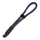 Handschlaufe | Blau, Leder, Seil | Sailor Strap | Kameraschlaufe Aus Kunst Seide Kordel Und Leder | Navy Dunkel Blau | Sailor Strap