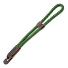 Handschlaufe | Khaki / Grün, Leder, Seil | Sailor Strap | Kameraschlaufe Aus Leder Und Seil | Dunkel Grün | Handgefertigt Von Sailor Strap