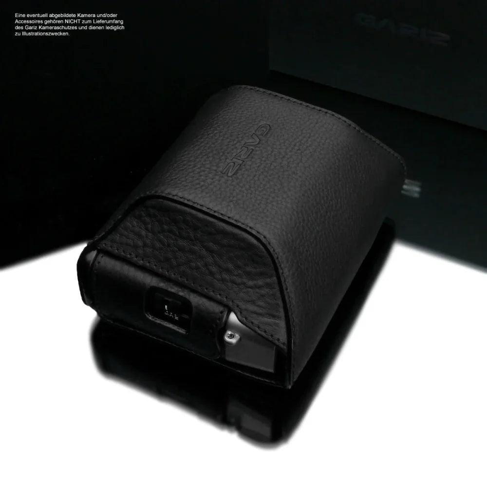 Half Case Bereitschaftstasche | Fuji, Leder, Schwarz | Gariz Design | Kameraschutz Für Fujifilm X100v | Passend Für Gariz Leder Tasche