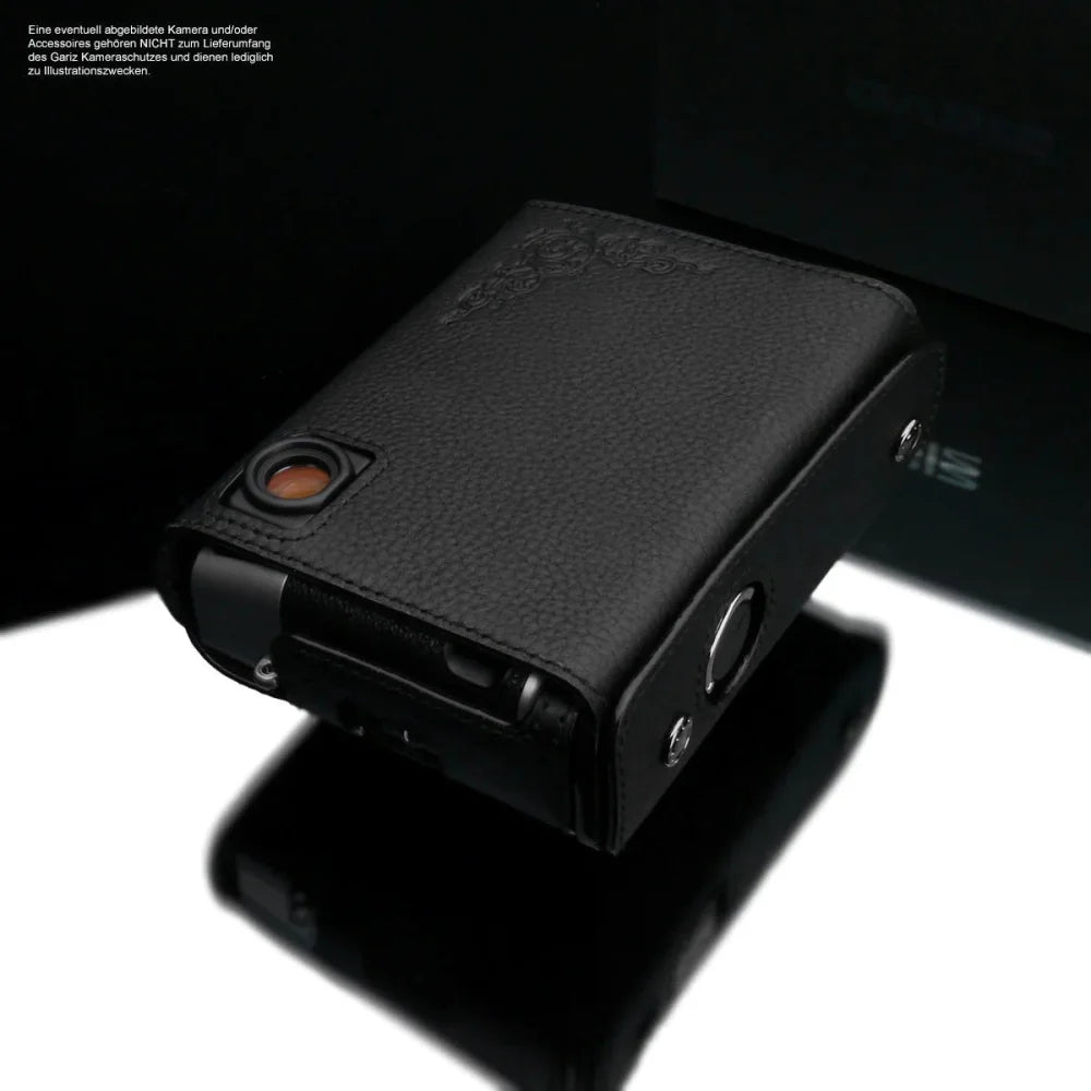 Half Case Bereitschaftstasche | Fuji, Leder, Schwarz | Gariz Design | Kameraschutz Für Fujifilm X100v | Passend Für Gariz Leder Tasche