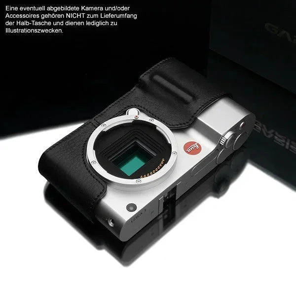 Half Case Bereitschaftstasche | Leder, Leica, Schwarz | Gariz Design | Kameratasche Aus Leder Für Leica Tl2 Leica Tl Leica t | Schwarz |