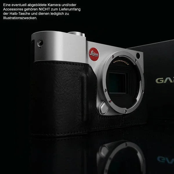 Half Case Bereitschaftstasche | Leder, Leica, Schwarz | Gariz Design | Kameratasche Aus Leder Für Leica Tl2 Leica Tl Leica t | Schwarz |