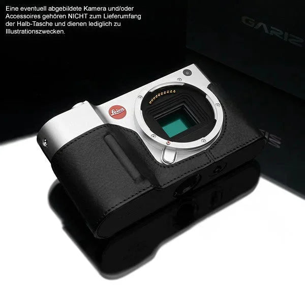 Half Case Bereitschaftstasche | Leder, Leica, Schwarz | Gariz Design | Kameratasche Aus Leder Für Leica Tl2 Leica Tl Leica t | Schwarz |