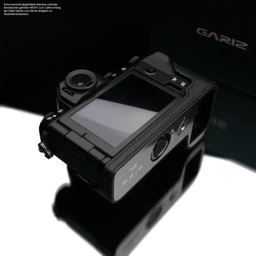 Half Case Bereitschaftstasche | Fuji, Leder, Schwarz | Gariz Design | Kameratasche Für Fujifilm X-s10 Von Gariz Design | Schwarzes Leder Aus
