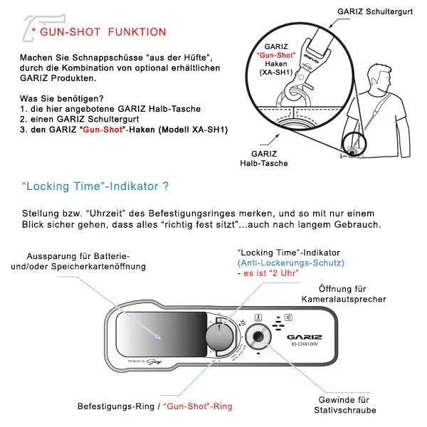 Half Case Bereitschaftstasche | Fuji, Leder, Schwarz | Gariz Design | Kameratasche Für Fujifilm X100v Aus Feinstem Leder In Schwarz Von