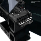 Half Case Bereitschaftstasche | Leder, Schwarz, Sony | Gariz Design | Kameratasche Für Sony Alpha 1 Ilce-1 Aus Leder In Schwarz Von Gariz