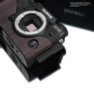 Half Case Bereitschaftstasche | Dunkelbraun, Fuji, Leder | Gariz Design | Kameratasche Ledertasche Tasche Für Fuji X-t3 X-t2 | Leder Braun |