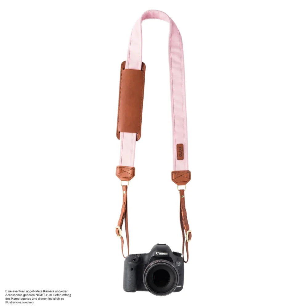 Kameragurte | Baumwolle, Leder, Rosa / Pink | Fotostrap By Katie Norris Foto Usa | Leder Design Kameragurt Von Foto Usa | Leder Und