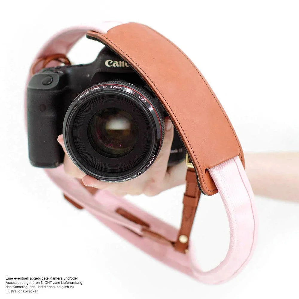 Kameragurte | Baumwolle, Leder, Rosa / Pink | Fotostrap By Katie Norris Foto Usa | Leder Design Kameragurt Von Foto Usa | Leder Und
