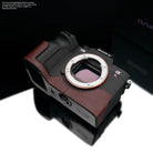 Gariz Design Half Case Bereitschaftstasche | Dunkelbraun - Leder - Sony | Leder Fototasche Für Sony Alpha 7r Mark 5 Bzw. A7r v In Braun Von