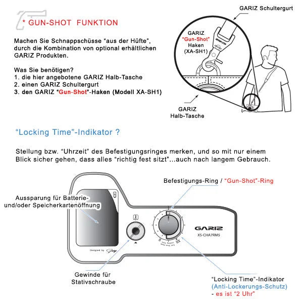 Gariz Design Half Case Bereitschaftstasche | Leder - Schwarz - Sony | Leder Kameratasche Für Sony A7r v Ilce-7rm5 In Schwarz Von Gariz