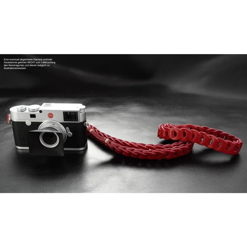 Kameragurte | Leder, Rot | Rock n Roll Camera Straps And Bags | Ledergurt Für Kamera | Handgefertigt Von Rock n Roll Camera Straps | Rot