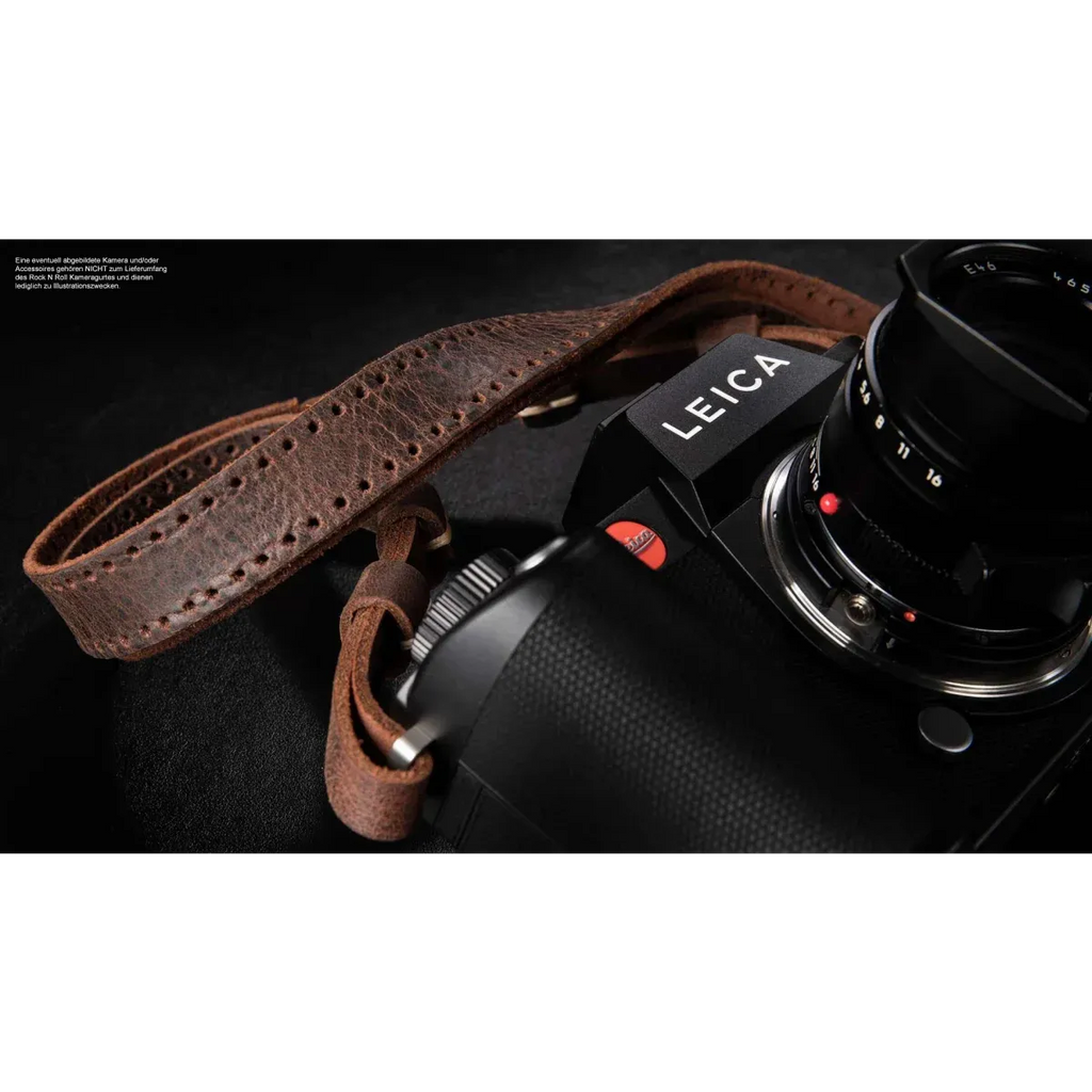 Kameragurte | Dunkelbraun, Leder | Rock n Roll Camera Straps And Bags | Retro Leder Kamera Schultergurt Für Leica Sl Sl2 s | Braun | Rock n