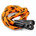 Kameragurte | Leder, Orange, Seil | Sailor Strap | Schultergurt Für Kamera Aus Seil Geflochten | Orange Schwarz | Handgefertigt