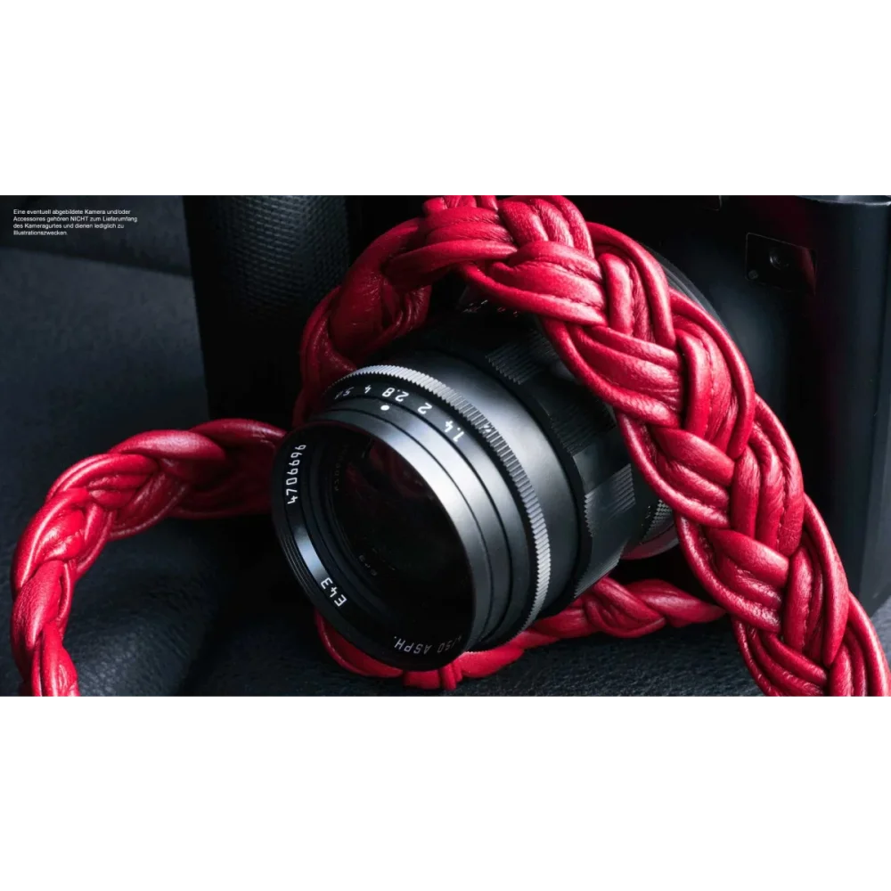 Kameragurte | Leder, Rot | Rock n Roll Camera Straps And Bags | Schultergurt Für Kamera | Nappa Leder In Rot | Rock n Roll Camera Straps |