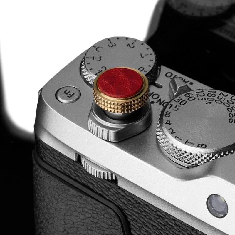 Soft Release Shutter Button For Leica, Sony, Fujifilm – 11mm Concave – Black/Red/Silver/Gold – Copper