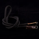 Kameragurte | Leder, Schwarz, Seil | Sailor Strap | Trageriemen Für Kamera Aus Seil Und Leder | Schwarz Braun | Handgefertigt |gr.s