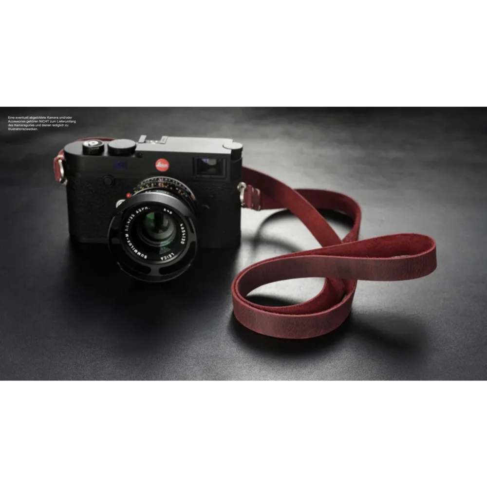 Kameragurte | Leder, Rot | Rock n Roll Camera Straps And Bags | Vintage Kamera Schultergurt Aus Leder In Rot | Rock n Roll Camera Straps |