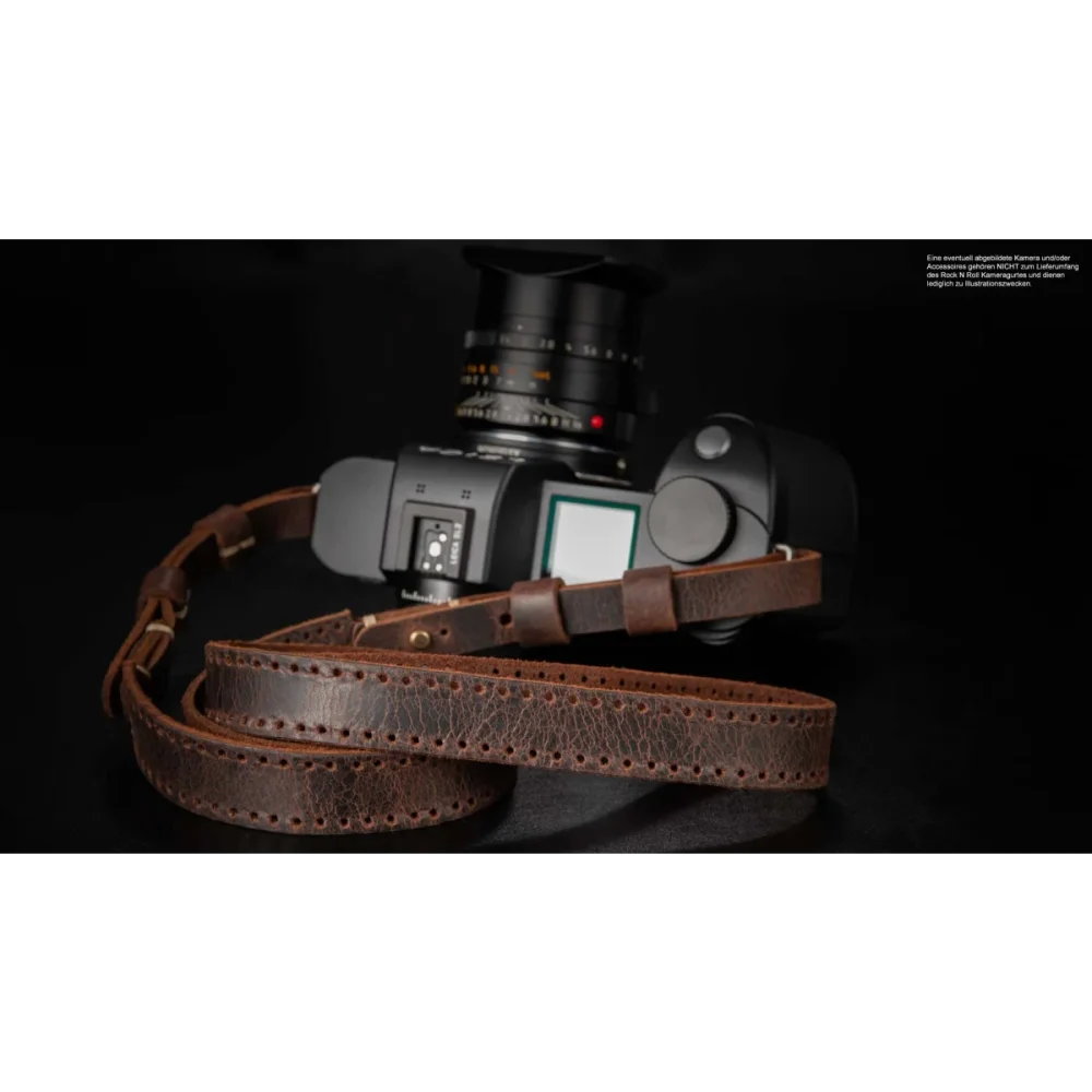 Kameragurte | Dunkelbraun, Leder | Rock n Roll Camera Straps And Bags | Vintage Kameragurt Für Leica Sl2 Sl s Aus Leder | Braun | Rock n