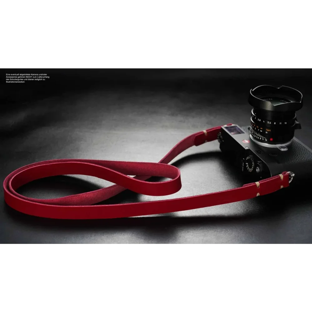 Kameragurte | Leder, Rot | Rock n Roll Camera Straps And Bags | Vintage Leder Kameragurt In Rot Von Rock n Roll Camera Straps And Bags |