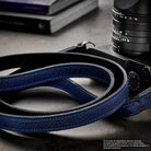 Kameragurte | Blau, Leder | Rock n Roll Camera Straps And Bags | Vintage Tragegurt Für Kameras In Blau Schwarz Von Rock n Roll Straps In